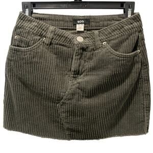 BDG Urban Outfitters Corduroy Mini Skirt Green Gray sz XS giving Y2K